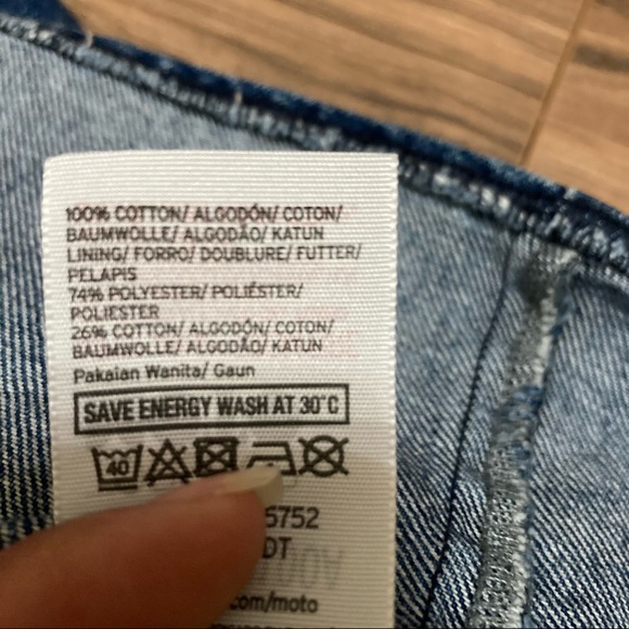 Top shop embroidered denim dress size 12 - Picture 9 of 9